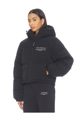 Whitespace Cropped Puffer Jacket in Black. Size S. Also in XS, M, L, XL.