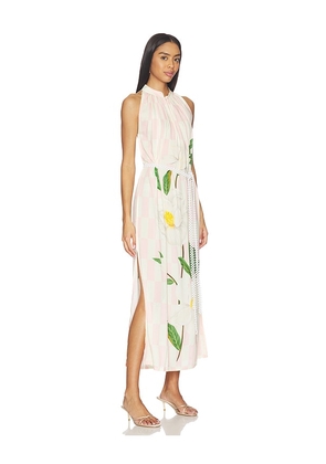 Verandah Sundowner Maxi Dress in Blush,Ivory. Size M. Also in S, XS, L, XL.