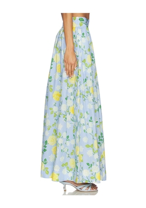 Verandah Paneled Maxi Skirt in Baby Blue. Size M. Also in S, XS, L, XL.