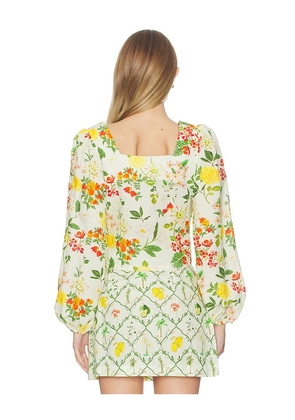 Verandah Square Neck Crop Blouse in Mint,Green. Size M. Also in S, XS, L, XL.
