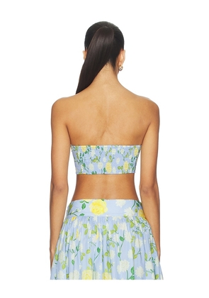 Verandah Bandeau in Baby Blue. Size M. Also in S, XS, L, XL.