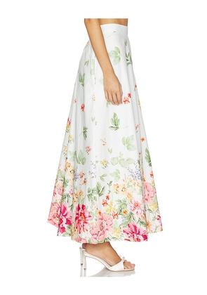 Yumi Kim Sicilia Skirt in White,Pink. Size L. Also in XS, S, M.