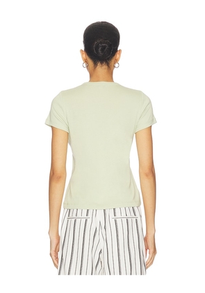 Vince Shrunken 90s Tee in Sage. Size M. Also in XXS, XS, S.