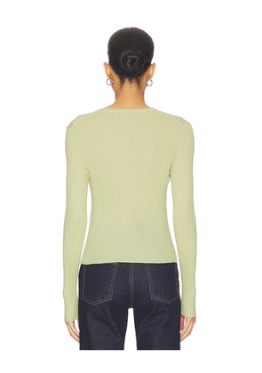Vince Ribbed Cardigan in Sage. Size M. Also in XS, S, L.