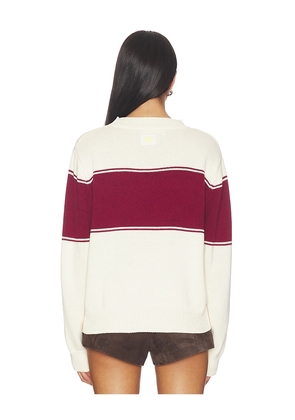 Yellow The Label No Crying On The Slopes Pullover in Cream. Size S. Also in XS, M, L, XL.