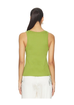 Veronica Beard Birke Tank Top in Green. Size L. Also in XS, S, M.