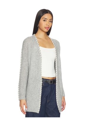 W. Cashmere Jessamine Midi Cardigan in Grey. Size S. Also in XS, M, L.