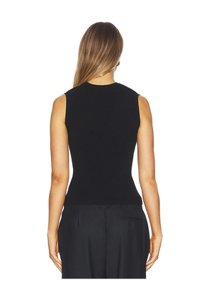 Veronica Beard Sid Sleeveless Pullover in Black. Size M. Also in L, S.