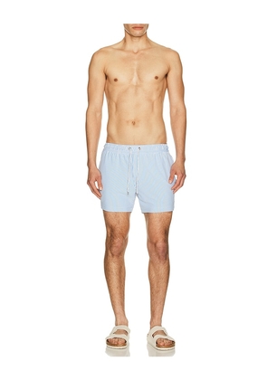 Vintage Summer Stripe Knit Shortie Volley in Blue. Size L. Also in S, M, XL/1X, XXL/2X.
