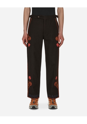 Rancher Embroidered Trousers Brown