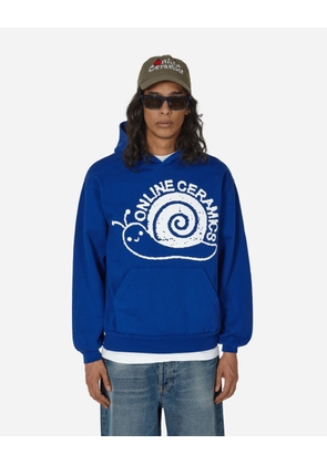 Snail Logo Hoodie Blue