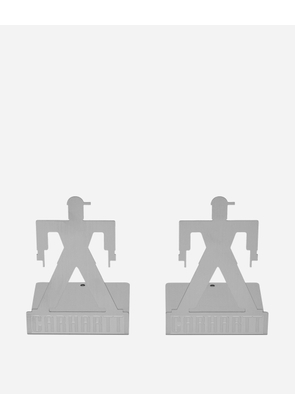 Foundation Bookends Silver