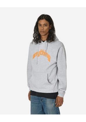 Curved Logo Hoodie Heather Grey
