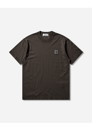 Men s Organic Cotton Jersey  FISSATO  Effect T-Shirt Charcoal