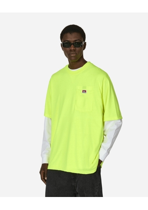 Heavy Duty Classic Label Pocket T-Shirt Hi Vis Green