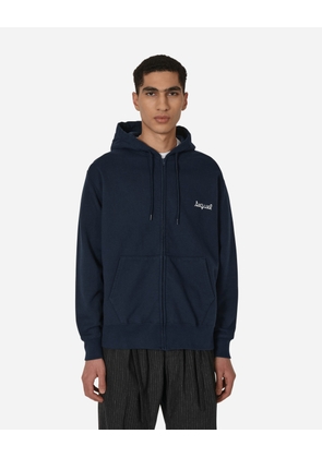 Zip-Up Hooded Sweatshirt Blue