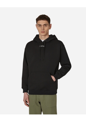 Outline Drip Hooded Sweatshirt Black