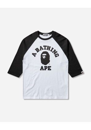 Men s College Raglan Regular Fit T-Shirt White