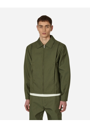 Pleat Bomber Jacket Green