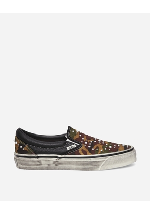 Premium Classic Slip-On Pearlized Sneakers Camo / Black