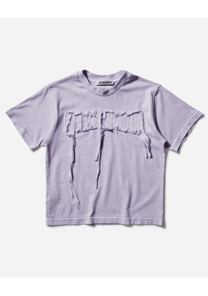 Women s Distressed Logo Fitted T-Shirt Purple