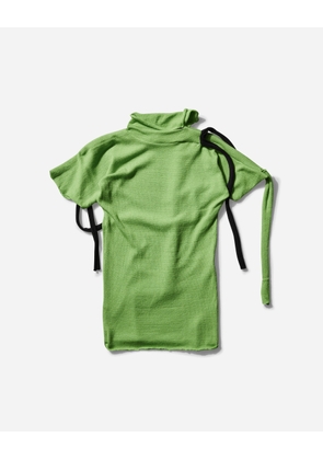 Women s Strap Knit T-Shirt Green