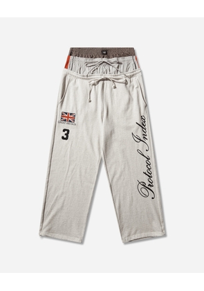 3 Layered Sweatpants White Melange