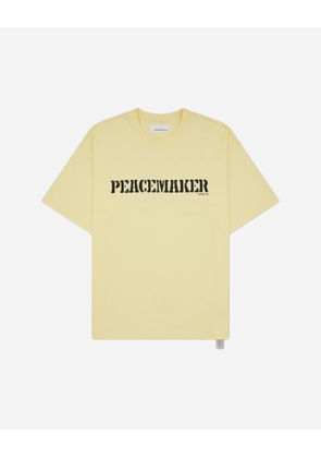 Men s Flowerred Print Loose Fit T-Shirt Light Yellow