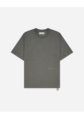 Men s Languages Print Loose Fit T-Shirt Gray