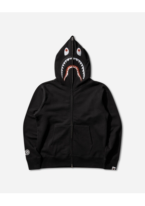 Men s Shark Full Zip Hoodie Black
