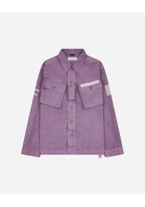 Men s Military Cargo Shirt Lilac