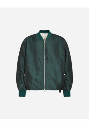 Men s Minimal Bomber Jacket Dark Green