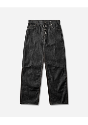 Men s Paneled Hybrid Denim Pants Indigo / Leather