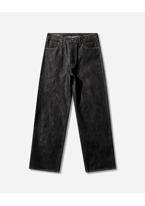 Men s Social Sculpture 01 Wide Raw Denim Pants Indigo