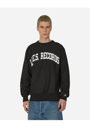 Varsity Crewneck Sweatshirt Black