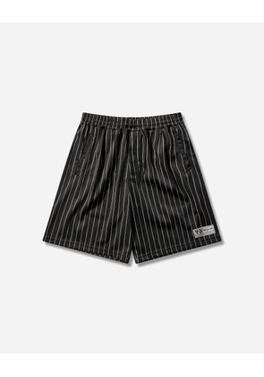Y-3 Mesh Pinstripe Shorts Black