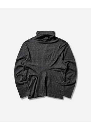 Men s Ohne Long Sleeve Mock Neck Top Black / Sapphire