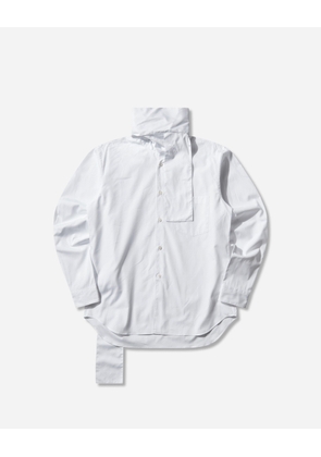 Men s Scarf Longsleeve Shirt White