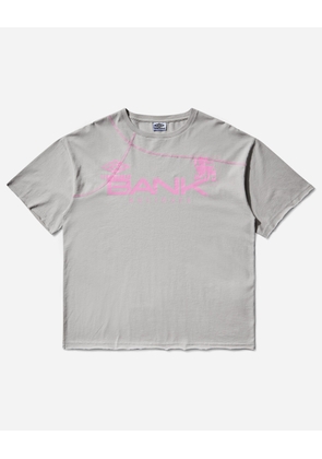 Bank Holiday T-Shirt Light Grey / Hot Pink