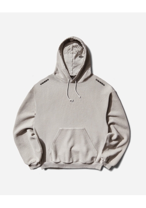 Lasered Masked Hoodie Light Grey