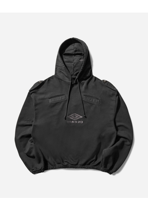 Medal Masked Hoodie Strong Wash Black
