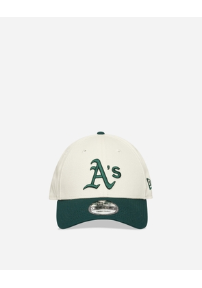 Oakland Athletics Colour Block 9FORTY Adjustable Cap Cream