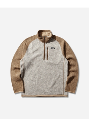 Men s Better Sweater 1/4-Zip Fleece Nautilus Tan