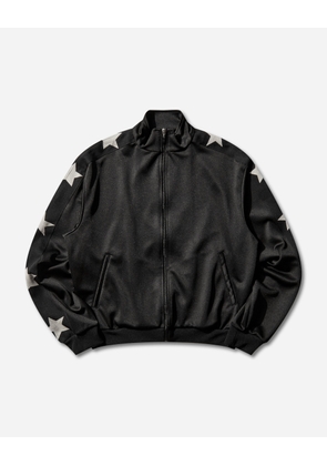 Men s Smooth Jersey Stuntman and Woman Track Jacket Black