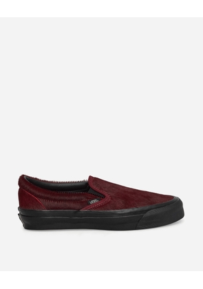Classic Slip-On 98 LX Pony Hair Sneakers Burgundy