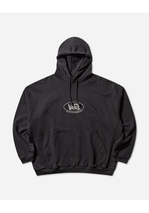 Act of Disagreement Oval Logo Hoodie Washed Black