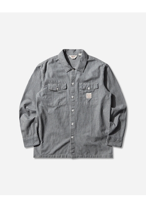 Men s Worker Longsleeve Shirt Blue