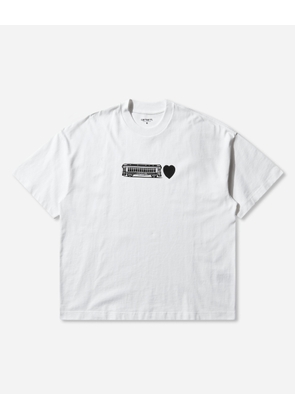 Men s Deconstructed Label T-Shirt White