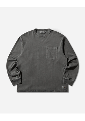 Men s Torion Pocket Longsleeve T-Shirt Black (Grind Washed)