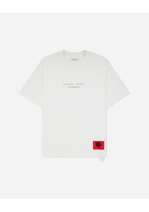 Men s Landart 02 Print Loose Fit T-Shirt White